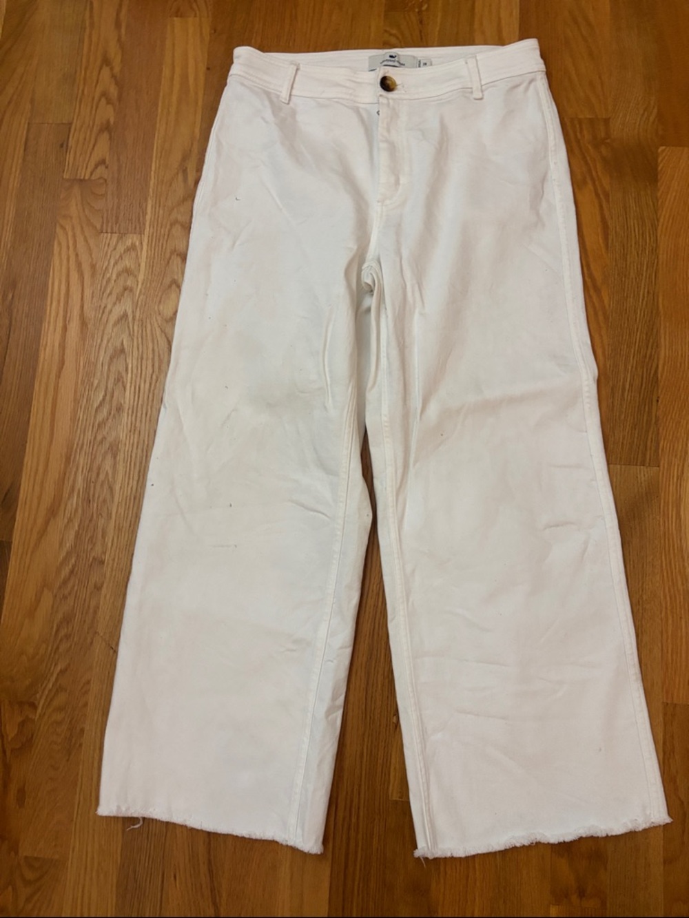 Vineyard Vines White Wide-Leg Jeans